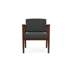 Amherst Wood Frame 400 lb Capacity Guest Chair in Standard Fabric or Vinyl