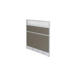 36"W x 48"H Single Raceway Office Panel w/Glass Window