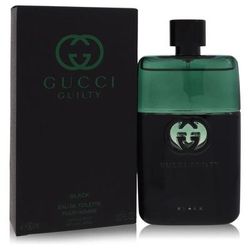 Gucci Guilty Black For Men By Gucci Eau De Toilette Spray 3 Oz
