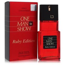 One Man Show Ruby For Men By Jacques Bogart Eau De Toilette Spray 3.3 Oz