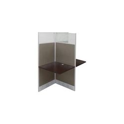 36"W x 49"D x 67"H Value Series Double Add-On Carrel
