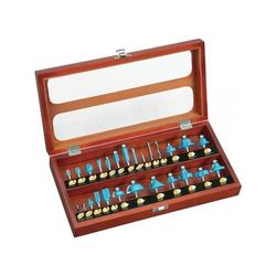 Woodstock 26 pc. Carbide Tipped Router Bit Set 1/4in Shank D3728