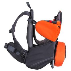 Phil & Teds Parade Backpack Diaper Bag Baby Carrier - Orange / Grey