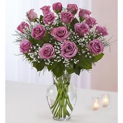 1-800-Flowers Flower Delivery Rose Elegance Premium Long Stem Roses 18 Stems Of Lavender