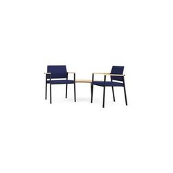 Avon Fully Upholstered 2-Chairs/Corner Table Set - Standard Fabric or Vinyl