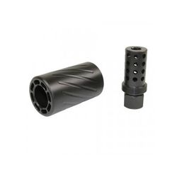 Guntec USA AR-15 Muzzle Comp w/QD Blast Shield Black Nitride SPITFIRE