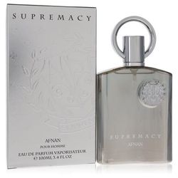 Supremacy Silver For Men By Afnan Eau De Parfum Spray 3.4 Oz