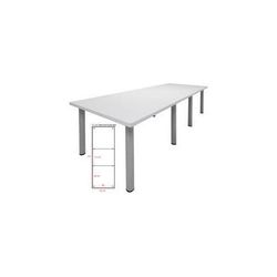 11' x 4' White Conference Table