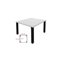 4' x 4' Conference/Meeting Table w/Square Post Legs