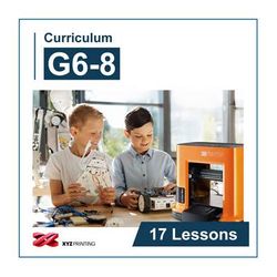 XYZprinting Grades 6-8 STEAM Curriculum 1-Year Subscription (Download) 3BBM1XUS02G