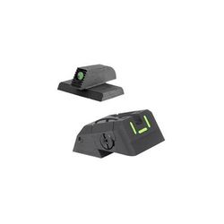 Kensight DAS 1911 Defense Adjustable Rear Sight Set Tritium Insert Night Sight w/ Blade Serrated Blade Black 960-638