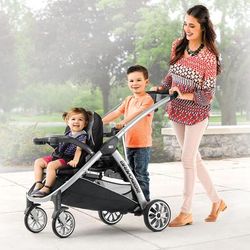 Chicco BravoFor2 Stroller - Champagne