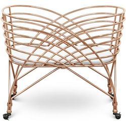 Nursery Works Aura Metal Bassinet - Rose Gold