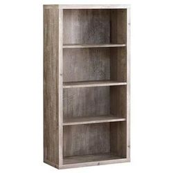 "Bookshelf / Bookcase / Etagere / 5 Tier / 48"H / Office / Bedroom / Laminate / Beige / Contemporary / Modern - Monarch Specialties I 7406"