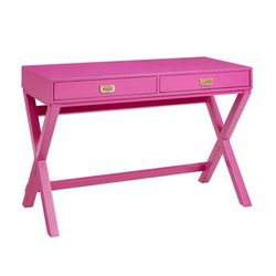 Peggy Raspberry Writing Desk - Linon PG138RSP01U