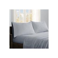 True North by Sleep Philosophy Micro Fleece Queen Sheet Set in Grey - Olliix SHET20-528