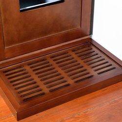 Litter Catch Box In Mahogany, 20" L X 12" W X 2" H, Standard, Brown