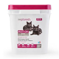 Dual Odor Guard Scoopable Cat Litter, 30 lbs.