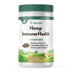 Hemp Immune Support Soft Chews for Dogs, Count of 60, 2.75 IN