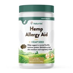 Hemp Allergy Aid Soft Chews for Dogs, Count of 60, 2.75 IN