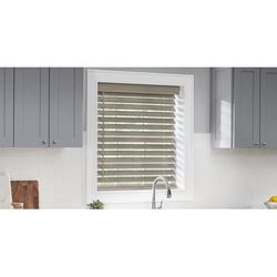 Classic Cordless 2 1/2 Inch Faux Wood Blinds | 24" x 36"