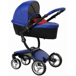 Mima Xari Complete Stroller, Black - Royal Blue / Ruby Red
