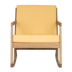 Vernon Rocking Chair in Natural/Yellow - Safavieh PAT7013B