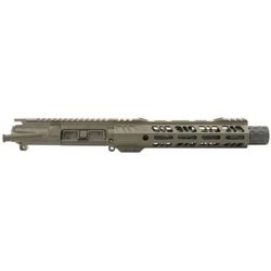 Grid Defense Complete Upper Receiver 5.56mm 7.5 inch Pistol Length 4150 M4 Barrel 1-7 Twist 9 inch Octagon M-LOK Rail Dimpled Flash Can OD Green