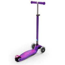 Micro Kickboard Maxi Deluxe LED Scooter - Purple
