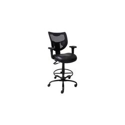 Antimicrobial Vinyl 24/7 400 lb. Cap. Drafting Stool - 26"-29" / 29"-32" Seat Hgt.