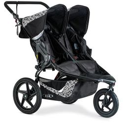 BOB 2019 Revolution Flex 3.0 Duallie Double Jogging Stroller - Lunar Black