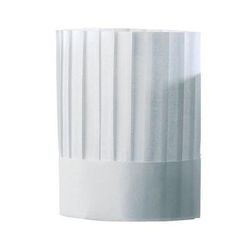 Toque Plissée Chef 30 Plis Sans Coiffe Haut. 225mm - Matfer