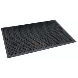 Tapis Caoutchouc Polyvalent Biseaute Antifatigue Noir 91x152 Cm - Notrax