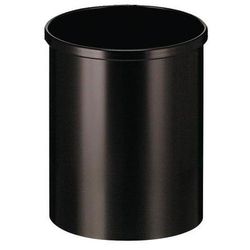 Poubelle Ronde Metal 15l Noire - Vepabins