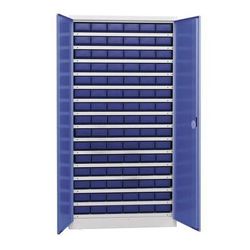 Armoire D'atelier Bleue Hxp=1950x540mm 90 Tiroirs B - Kind