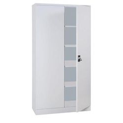 Armoire A Monter Pt Bat H1950xp423xl100 0 Gris+4 Tab - Manutan Expert