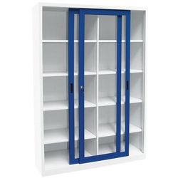 Armoire Mono P. Couliss Transp Xh2000xp450 Mm Gris/bleu L150 - Manutan Expert