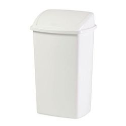 Poubelle 50l Blanc - Vepabins