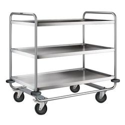 Chariot Inox 3 Plateaux Poids:28 Kg H Ht:1000 Mm - B PRO