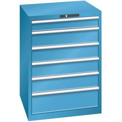 Armoire 6 Tiroirs Charge 200kg Lxp:717x725mm A Clé - Lista
