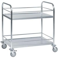 Chariot Inox 2 Tablettes L910xl590 Xh940mm - Kongamek