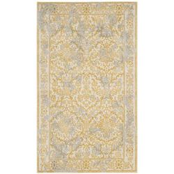 Evoke Collection 4' X 6' Rug in Grey And Gold - Safavieh EVK236P-4