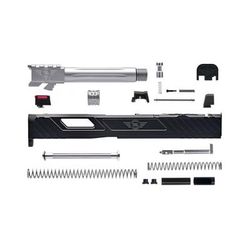 L2D Combat Complete Tyton Upper Threaded Glock 19 Gen 3 Black/Stainless LD-CU-T-193-FT-BLK-SS