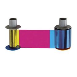 Fargo YMCFK Full-Color Ribbon with Fluorescent Panel for HDP5000 and HDPii Card P 84061