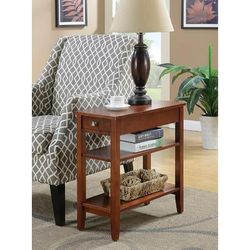 American Heritage Three Tier End Table w/ Drawer - Convenience Concepts-7107159MG