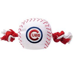 Chicago Cubs Nylon Baseball Rope Toy for Dogs, XX-Large, Assorted