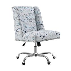 Draper Glasses Office Chair - Linon OC047GLAS1U