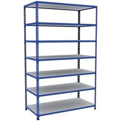 rayonnage d'archives rapid 2 1980x1220x610 7 tab metal bleu