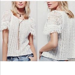 Free People Tops | Free People Top | Color: Cream/White | Size: S