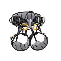 Petzl Sequoia SRT Tree Care Seat Harness Black/Yellow 1 C069BA01